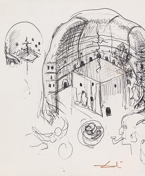 Dalí, Salvador - Ball-point drawing