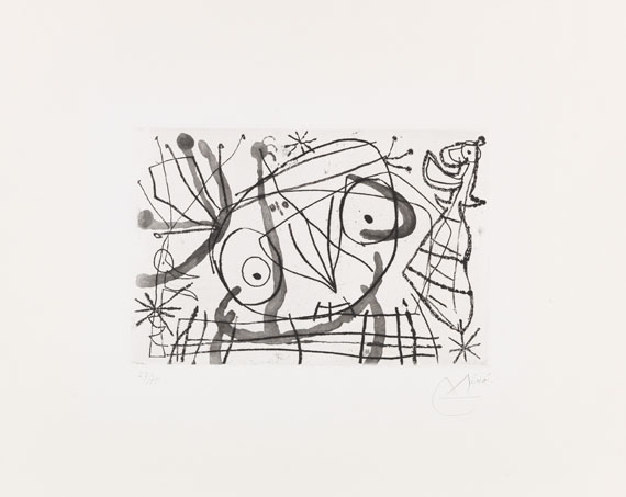 Miró - after, Joan - Etching and aquatint